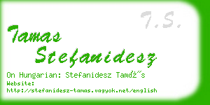 tamas stefanidesz business card